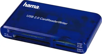 Čtečka paměťových karet Hama 35v1 modrá