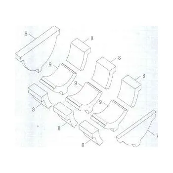 Kotel Dakon Cihla šamotová D310mm DAKON KP Pyro F 21 , 26 87182223400