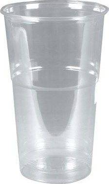 Kelímek plastový 0,4 l (R-PET) průhledný (pr. 95 mm) (50 ks)