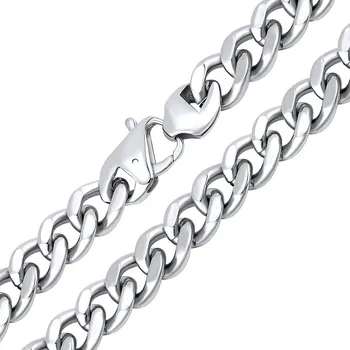 Řetízek WEST SIDE masivní pánský ocelový řetěz PANCR CURB 12 mm