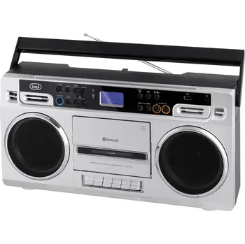 Radiomagnetofon Recenze Trevi RR 504 BT/SL stříbrný