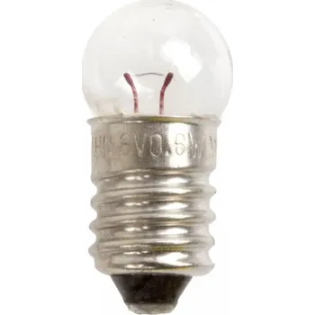 Osvětlení pro motocykl Trumpf E10, 6V, 2.4W, 0.4A (Žárovka Trumpf E10, 6V, 2.4W, 0.4A)