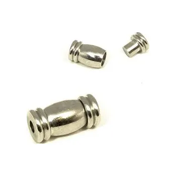 Materiál na výrobu šperku Magnetické zapínání vlepovací soudek 3mm