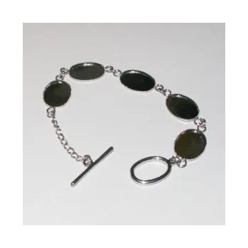 Náramek Náramek s oválnými lůžky (18x13mm) 1ks