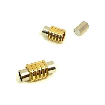 Magnetické zapínání vlepovací se zlatými proužky 6mm