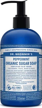 Mýdlo Dr. Bronner's Shikakai Spearmint-Peppermint Tekuté mýdlo na tělo i vlasy 355 ml