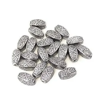 Dětské navlékací korálky Korálky plastové kvádříky 10g (cca 21ks)