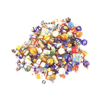 Dětské navlékací korálky Mix Millefiori korálků 50g