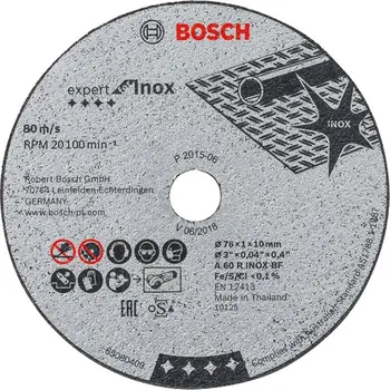 Brusný kotouč Bosch Expert for Inox 76 mm pro GWS 12 V - 76 5 ks 