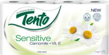 Toaletní papír Tento Sensitive Camomile + Vit. E 3vrstvý 8 ks