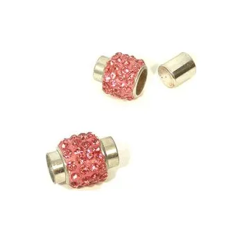 Magnetické zapínání vlepovací 7mm tmavě růžové