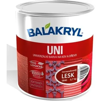 Lak na dřevo Balakryl UNI Lesk 0105 světle šedý 0,7 kg