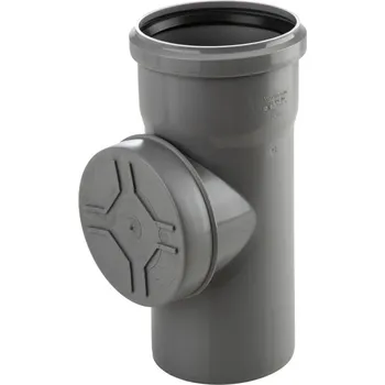 Vodovodní potrubí HTRE čistící kus DN 50 šedé 112600