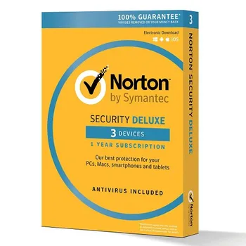 Antivir Symantec Norton Security Deluxe 3.0 CZ 3 zařízení 1 rok