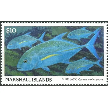 Poštovní známka Marshall Islands (1989) MiNr. 208 ** - Marshallovy ostrovy - Ryba - modrý jack (Caranx melampygus)