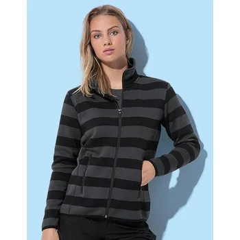 Dámská mikina Dámský pruhovaný fleece Active ST5190