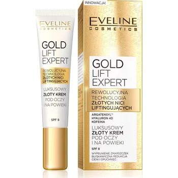 Péče o oční okolí Eveline Cosmetics Gold Lift Expert krém na oči a víčka 15 ml