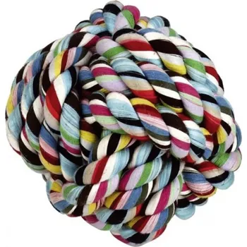 Hračka pro psa Míč bavlna 6,5cm aport barevný