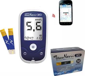 Glukometr SD Gluco Navii NFC Set + 50 proužků