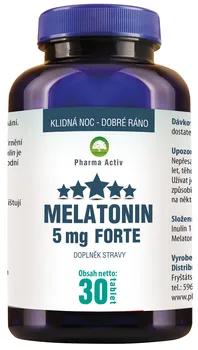 Přípravek na podporu paměti a spánku Pharma Activ Melatonin 5 mg Forte 30 tbl.