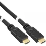 PREMIUMCORD Kabel HDMI High Speed with Ether.4K@60Hz, se zesilovačem,15m, 3x stínění, M/M, zlacené konektory kphdm2r15