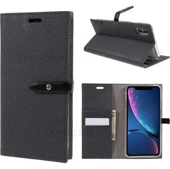 Mercury Pouzdro / kryt pro iPhone XS MAX - Mercury, Milano Diary Black/Black