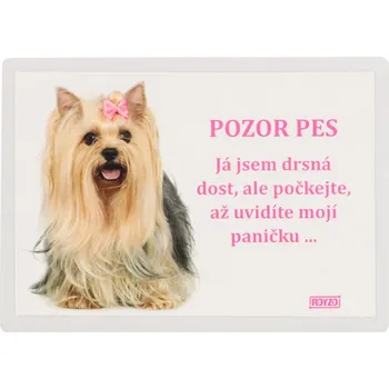 HafHaf-shop Cedulka Yorkšírský teriér fenka, samolepící
