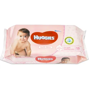 Dětský vlhčený ubrousek Huggies Soft Skin 56 ks