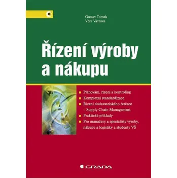 Kniha Řízení výroby a nákupu - Věra Vávrová, Gustav Tomek [E-kniha]