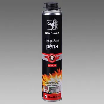 Montážní pěna Protipožární trubičková pěna Den Braven 750 ml červená pistolová dóza 750 ml