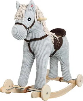 Houpací kůň PlayTo Houpací koník s kolečky šedý