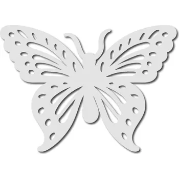 Pelisport Vyřezávaný motýl 5 90 x 65 mm bílá