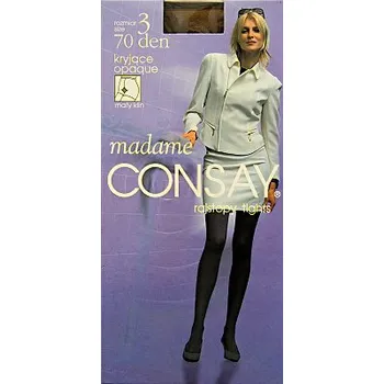 Dámské punčochy Dámské punčochové kalhoty MADAME, vel. 3, 4, 5 - 70 den - 5 ks (70 den)