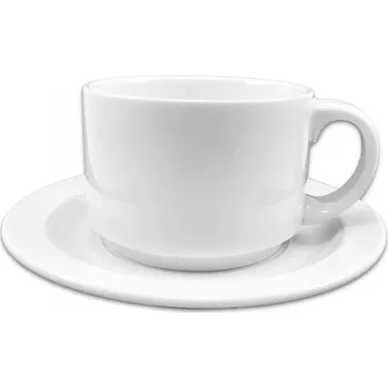 Karlovarský porcelán Šálek na Cappuccino Vision 250ml s podšálkem