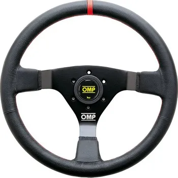 Potah na volant OMP Volant WRC, kožený Černá / Žlutá