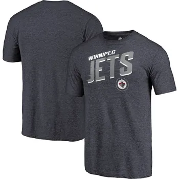 Pánské tričko Fanatics Pánské tričko Winnipeg Jets NHL Slant Strike Tri-Blend Velikost: M