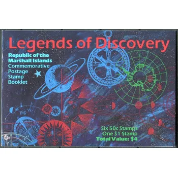Poštovní známka Marshall Islands (1992) MiNr. 419 - 425 ** - Marshallovy ostrovy - ZS - Výzkumy a objevy: prozkoumání Oceánie, 500. výročí objevení Ameriky, 35 let kosmické lety