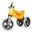 Teddies Funny Wheels Rider Sport 2v1, Bright Orange
