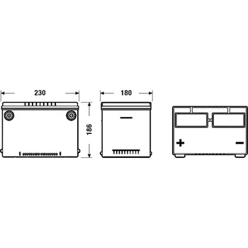 Autobaterie startovací baterie, , EXIDE, EB608