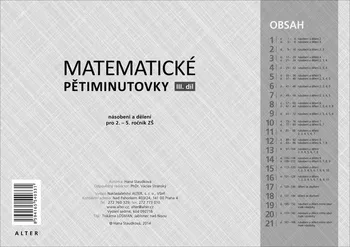 Matematika Matematické pětiminutovky III. díl - Hana Staudková (2016, brožovaná)
