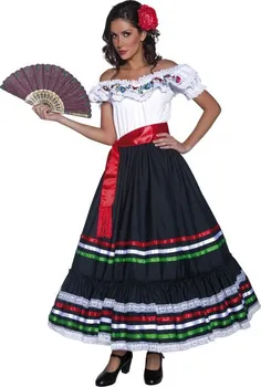 Karnevalový kostým Samiffys dámský kostým šaty mexická Seňorita