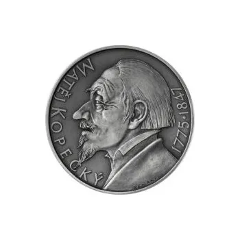 Matěj Kopecký - 240. výročí narození stříbro patina