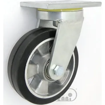 Pojezdové kolečko Pryžové kolo 160 mm otočná vidlice s deskou