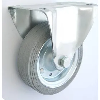 Pojezdové kolečko Pryžové kolo 140 mm pevná vidlice s deskou