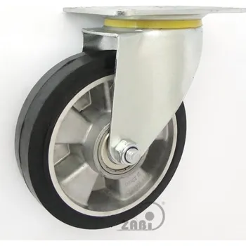 Pojezdové kolečko Pryžové kolo 160 mm otočná vidlice s deskou