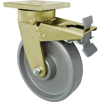 Příslušenství k zahradní technice Litinové kolo 125 mm otočná vidlice s deskou