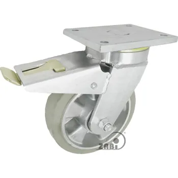 Pojezdové kolečko Pryžové kolo 160 mm otočná vidlice s deskou