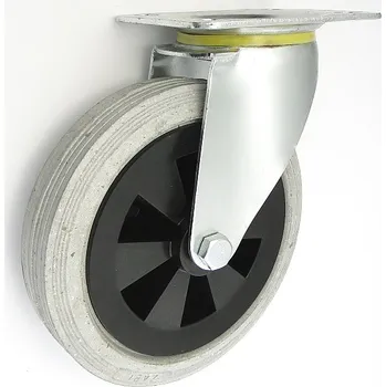 Příslušenství k zahradní technice Pryžové kolo 200 mm otočná vidlice s deskou