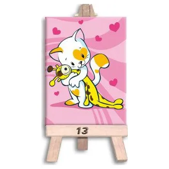 Dekorace do dětského pokoje Dětský obrázek MAX - KOČIČKA vzor 13