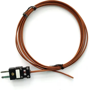OEM Termočlánek "J" (Fe-CuNi) s celo-teflonovou izolací; konektor - 2 metry